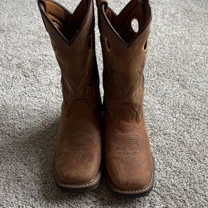 Dan Post Brown Leather Western Cowboy Boots